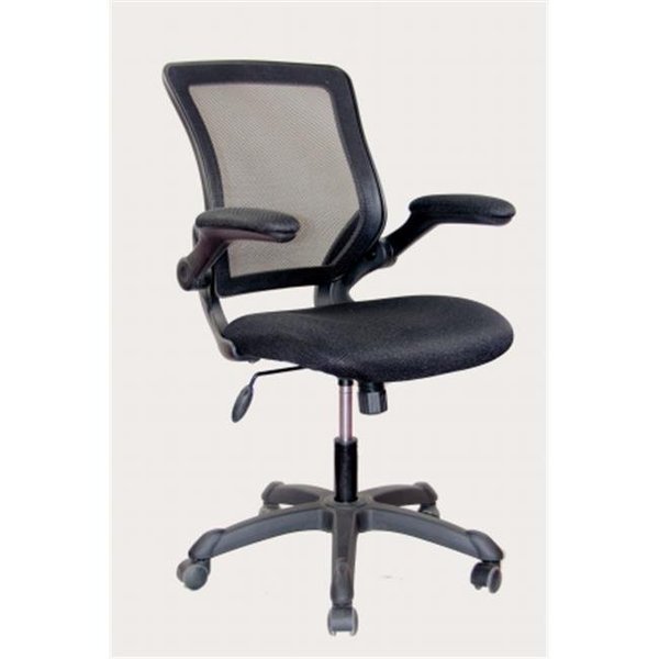Techni Mobili Techni Mobili RTA-8050-BK Techni Mobili Mesh Task Chair with Flip-Up Arms - Black RTA-8050-BK